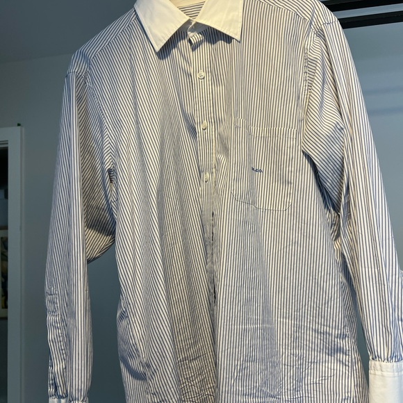 TURNBULL& ASSER SEA ISLAND   DRESS SHIRT   17 x 32/33  made in England - Picture 2 of 3